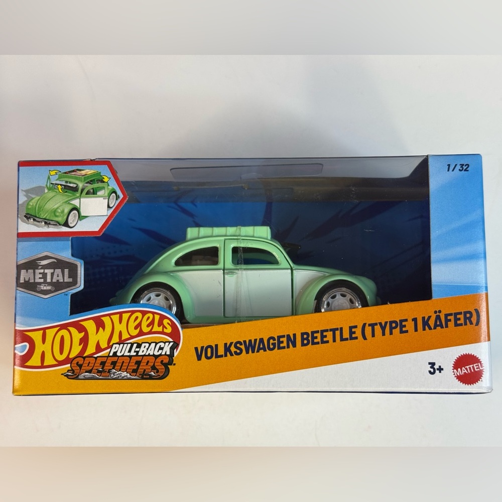 Hot Wheels PULL-BACK SPEEDERS VOLKSWAGEN BEETLE (TYPE 1 KÄFER) 1:32